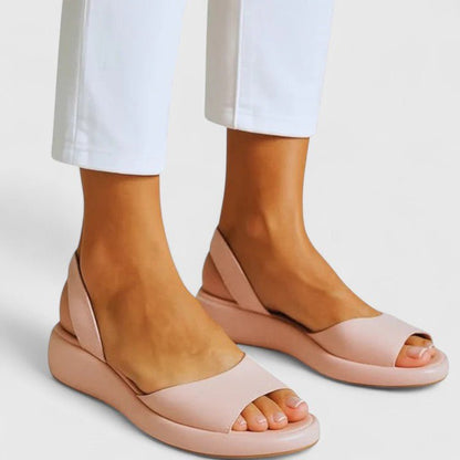 Selvara | Women's Orthopedic Chunky Platform Sandals Side