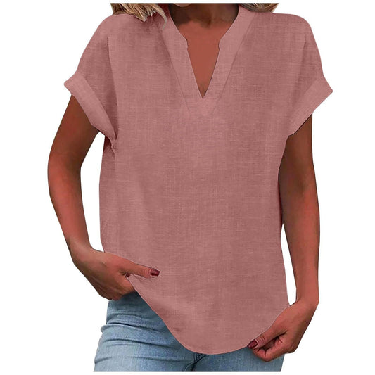 Seralette | Women's Relaxed V-Neck Blouse Front