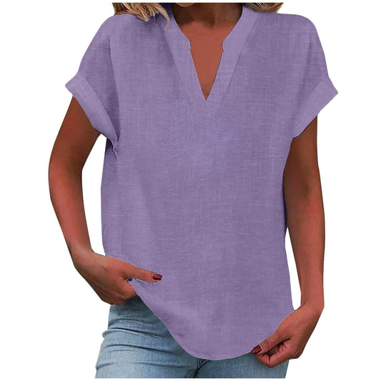 Seralette | Women's Relaxed V-Neck Blouse Hero