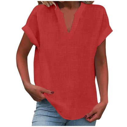 Seralette | Women's Relaxed V-Neck Blouse Side