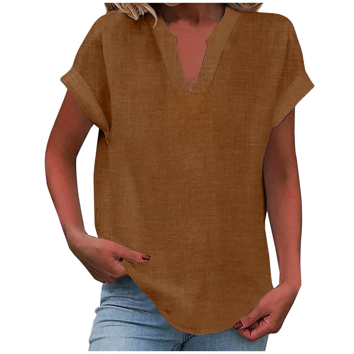 Seralette | Women's Relaxed V-Neck Blouse View 13