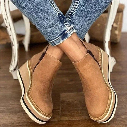 Seralina | Women's Platform Low Ankle Boots Hero