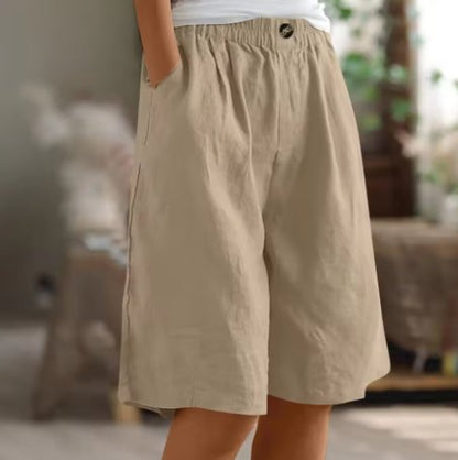 Seraphina | Women's Comfort Wide Leg Shorts Angle
