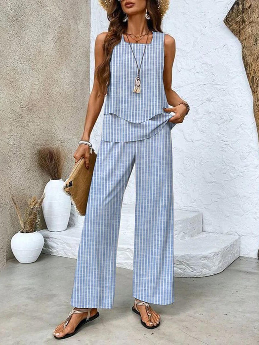 Seraphina | Women's Layered Tiered Two Piece Set Back