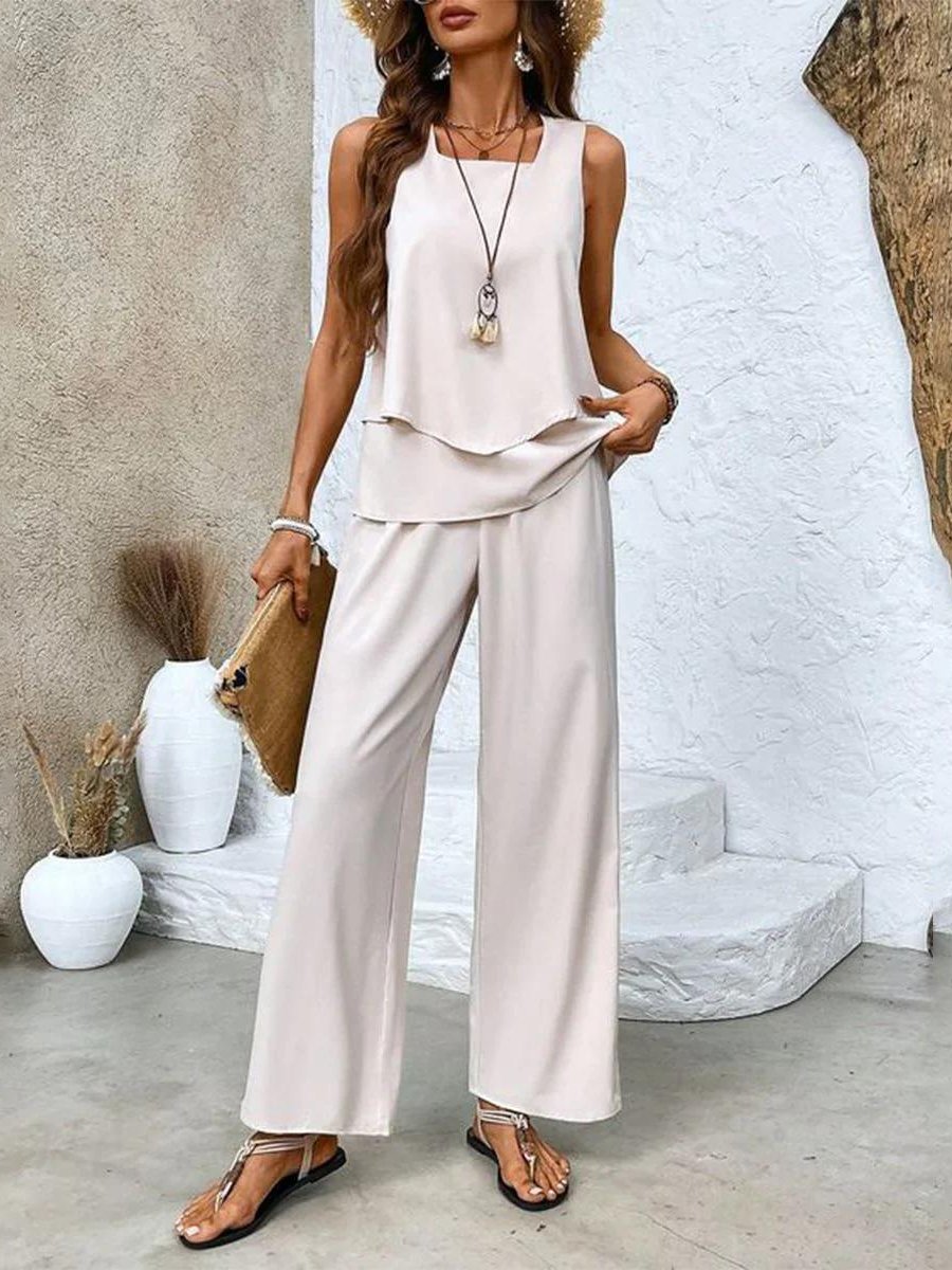 Seraphina | Women's Layered Tiered Two Piece Set Close Up