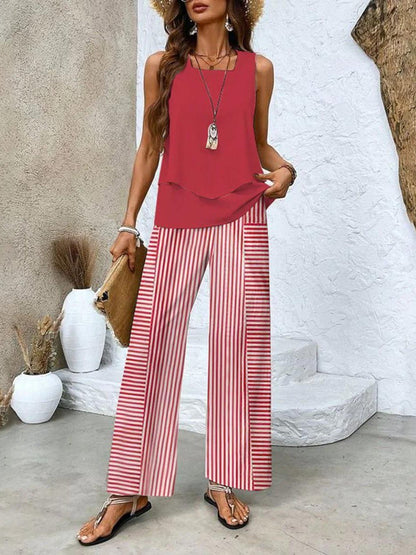 Seraphina | Women's Layered Tiered Two Piece Set Side
