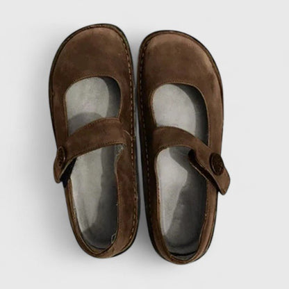 Solène | Women's Orthopedic Mary Jane Velcro Shoes Detail