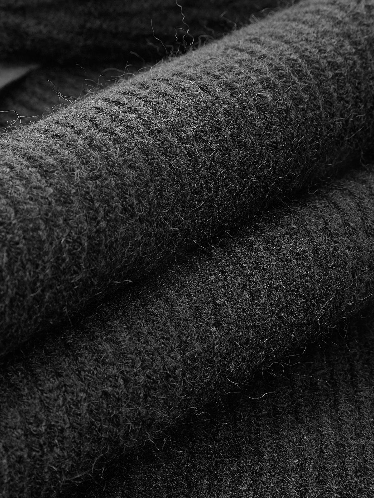 Solid Open-Front Shrug Sweater Close Up