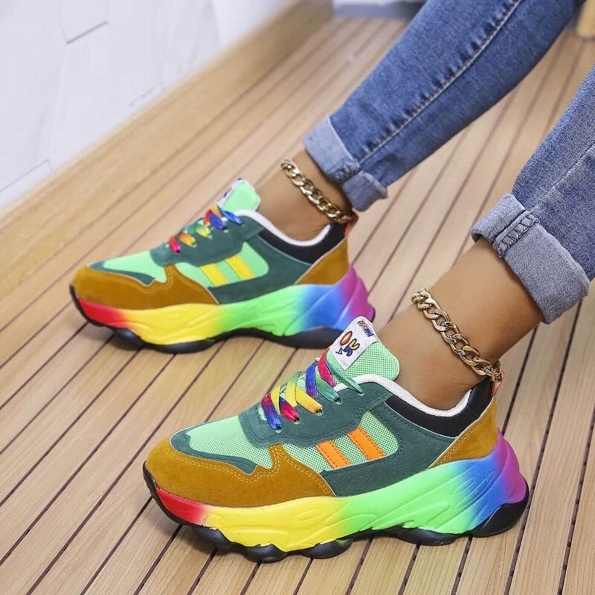 Stella | Women's Vibrant Orthopedic Sneakers Front