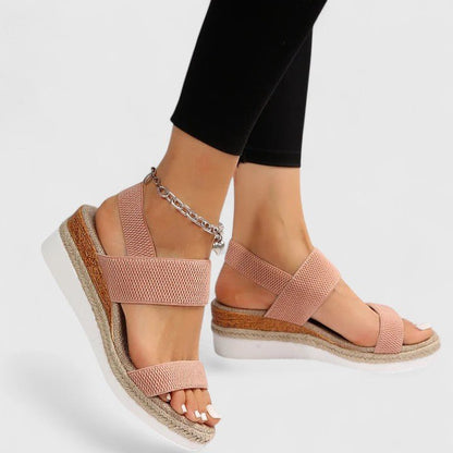 Talvine | Women's Orthopedic Espadrille Wedge Sandals Lifestyle