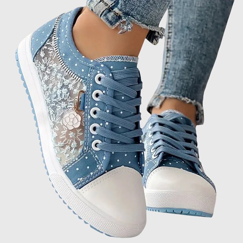 Tavelle | Women's Orthopedic Mesh Overlay Sneakers Back