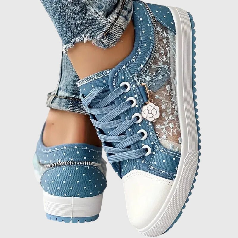 Tavelle | Women's Orthopedic Mesh Overlay Sneakers Detail
