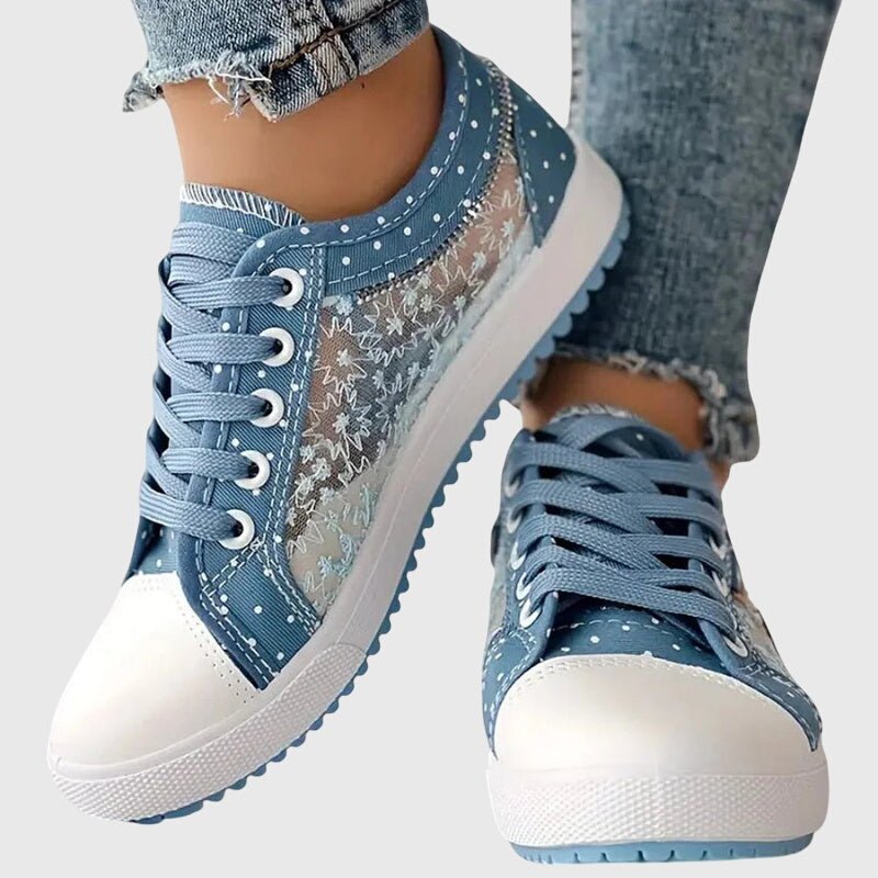Tavelle | Women's Orthopedic Mesh Overlay Sneakers Front