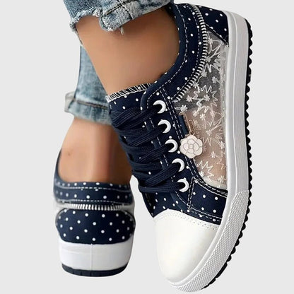 Tavelle | Women's Orthopedic Mesh Overlay Sneakers Full