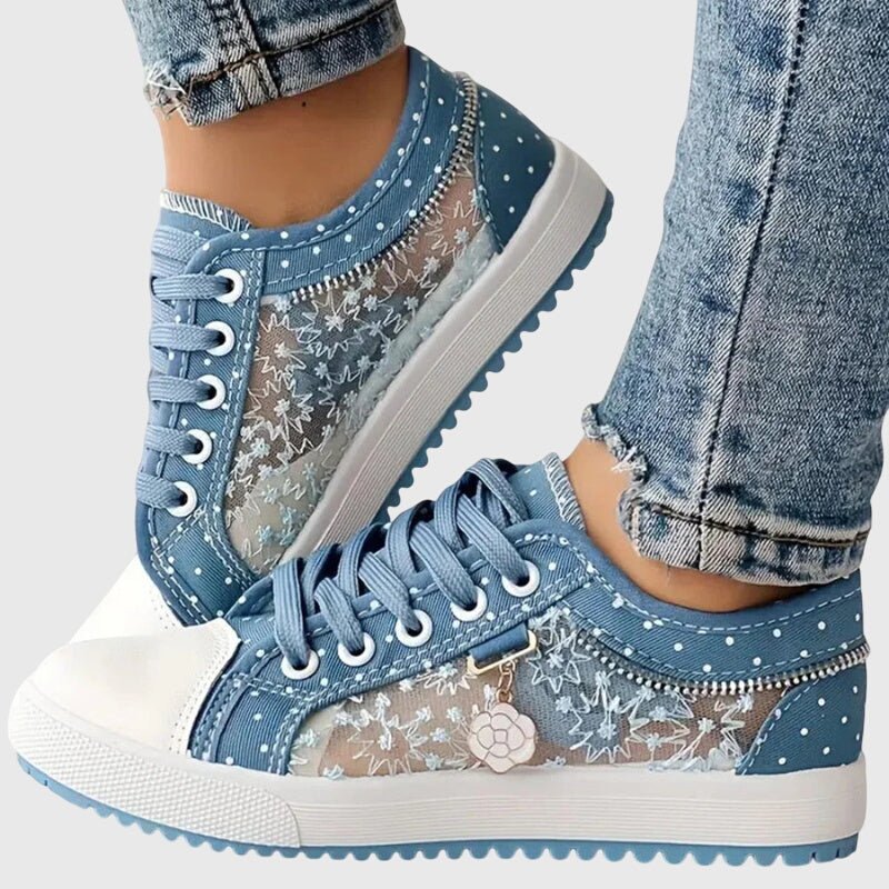 Tavelle | Women's Orthopedic Mesh Overlay Sneakers Hero