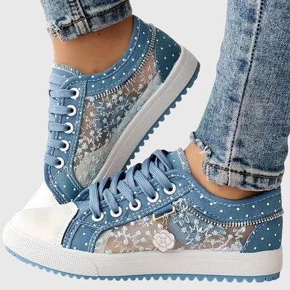 Tavelle | Women's Orthopedic Mesh Overlay Sneakers Hero