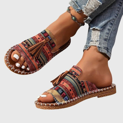 Tavine | Women's Orthopedic Tassel Sandals Angle