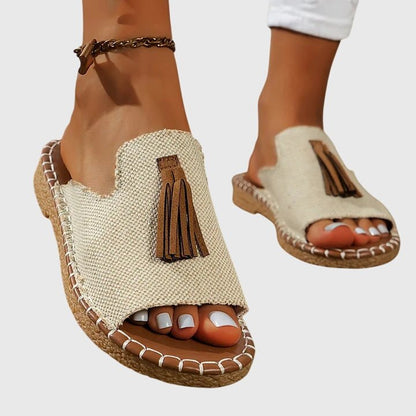 Tavine | Women's Orthopedic Tassel Sandals Back