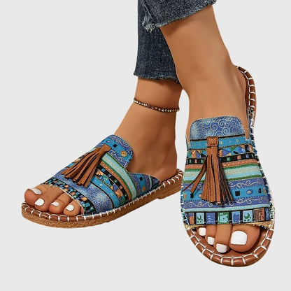 Tavine | Women's Orthopedic Tassel Sandals Front