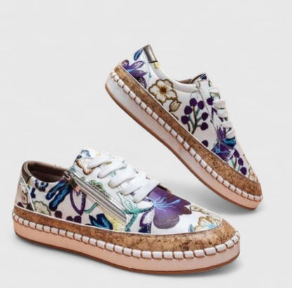 Thea | Women's Cork Platform Orthopedic Shoes Front