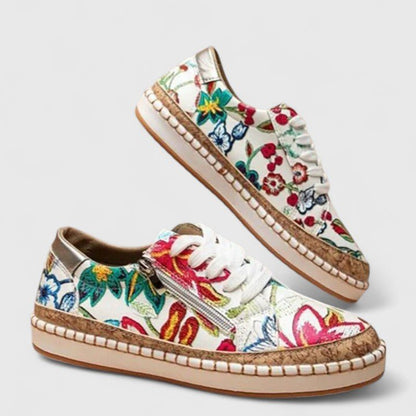 Thea | Women's Cork Platform Orthopedic Shoes Side