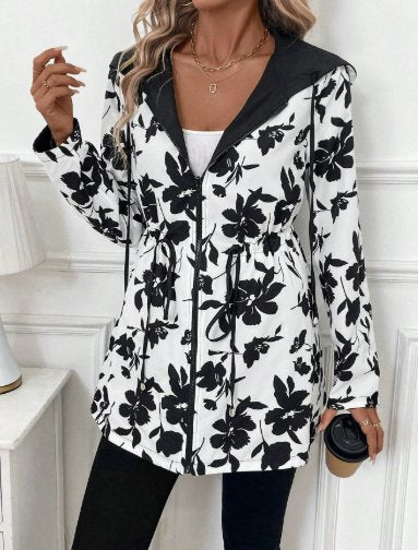 Thea | Women's Reversible Leopard Coat Detail