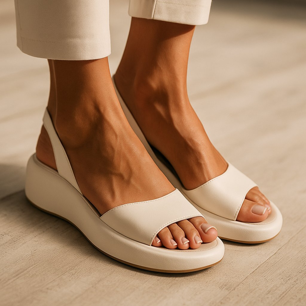 Thessalia | Women's Platform Orthopedic Sandals Back