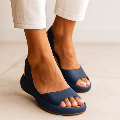 Thessalia | Women's Platform Orthopedic Sandals Detail