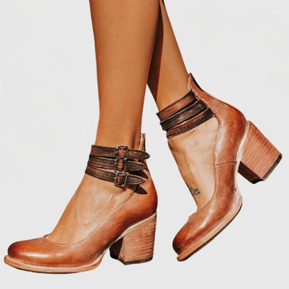 Velora | Women's Elegant Comfortable Triple Buckle Sandals Full