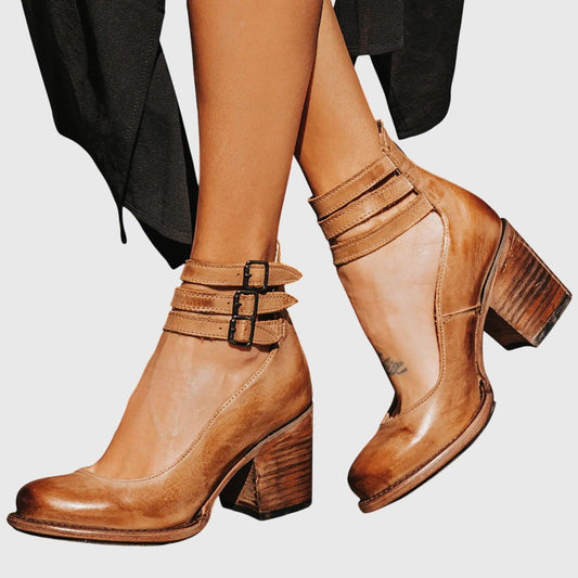 Velora | Women's Elegant Comfortable Triple Buckle Sandals Hero