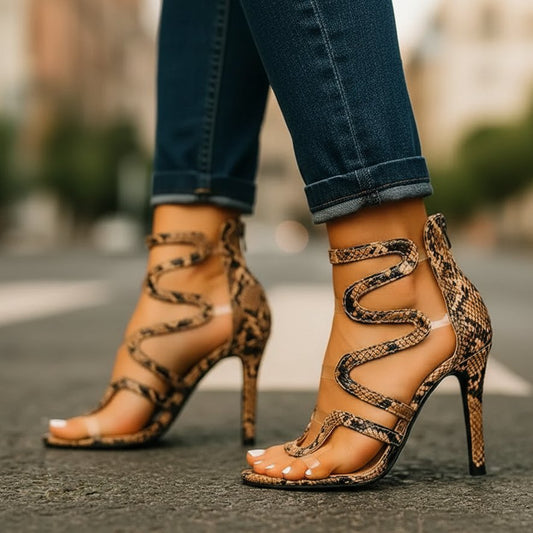 Vera | Women's Wrap Strap Venom Heels Hero
