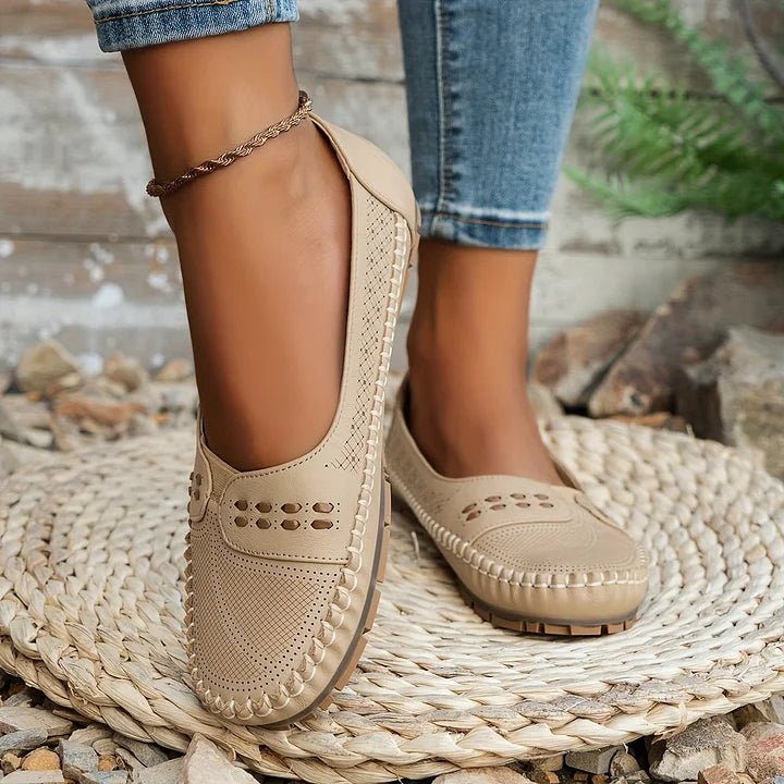 Veronique | Women's Perforated Stylish Orthopedic Shoes Back