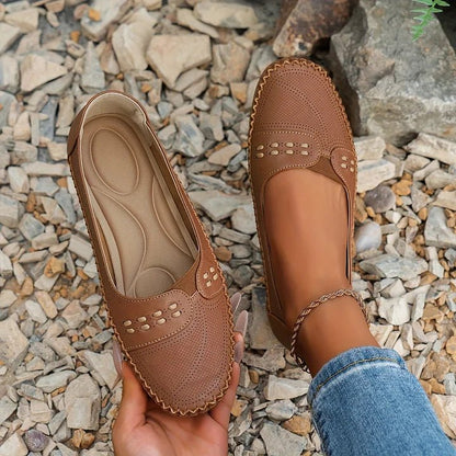 Veronique | Women's Perforated Stylish Orthopedic Shoes Front