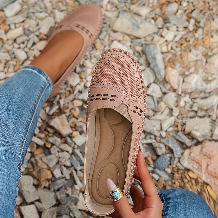 Veronique | Women's Perforated Stylish Orthopedic Shoes Side