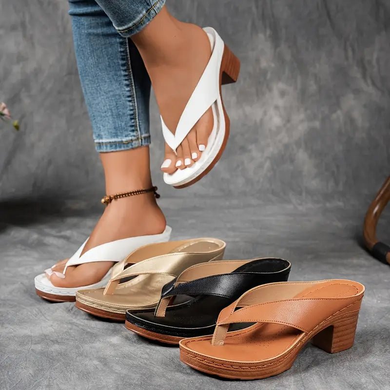 Violette | Women's Orthopedic Platform Wedge Slippers Angle