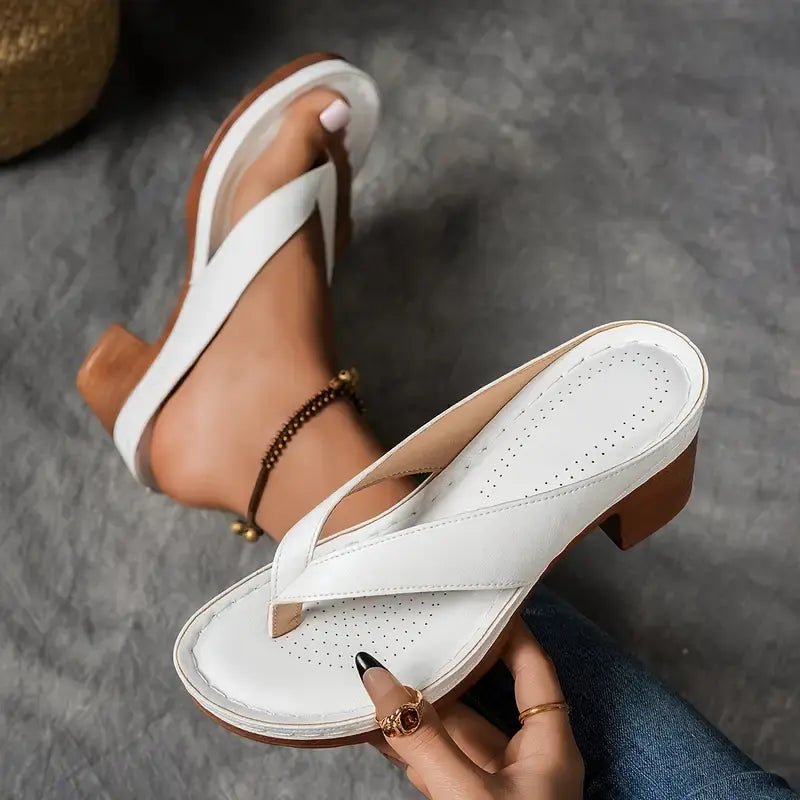 Violette | Women's Orthopedic Platform Wedge Slippers Back