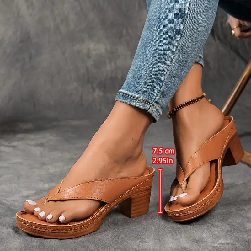 Violette | Women's Orthopedic Platform Wedge Slippers Close Up