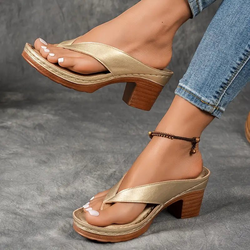 Violette | Women's Orthopedic Platform Wedge Slippers Detail