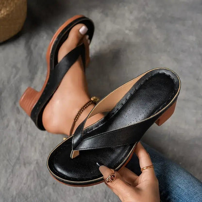 Violette | Women's Orthopedic Platform Wedge Slippers Side