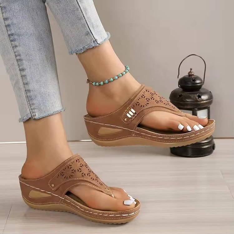 Vivienne | Women's Rhinestone Orthopedic Walking Sandals Detail