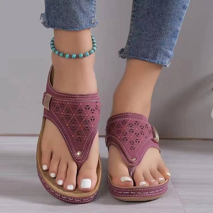 Vivienne | Women's Rhinestone Orthopedic Walking Sandals Full