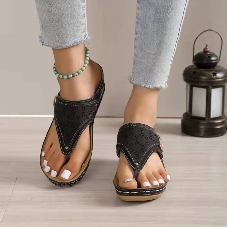 Vivienne | Women's Rhinestone Orthopedic Walking Sandals View 11