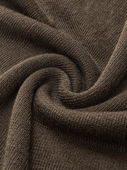 Wool-Blend Turtleneck Sheer Sweater View 14