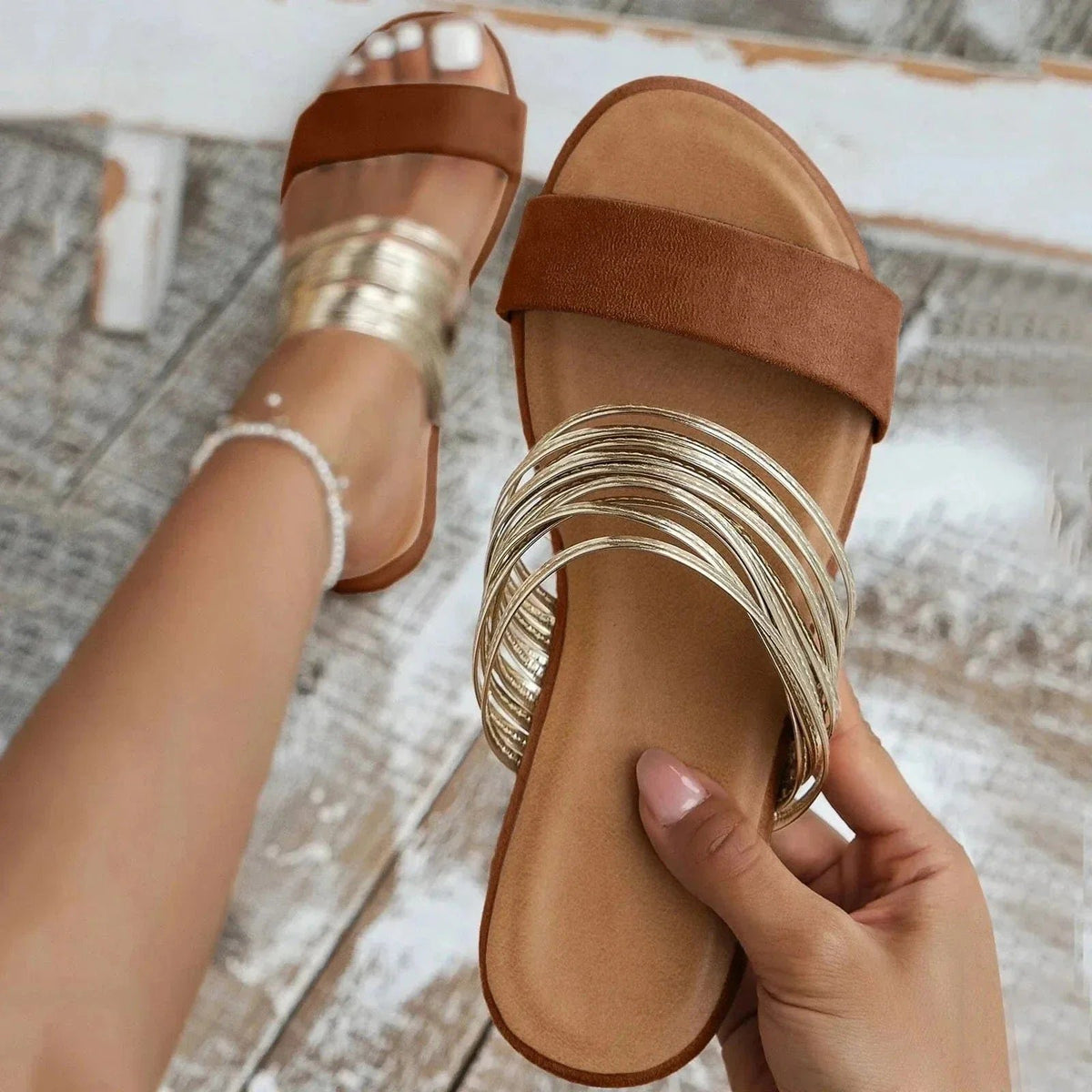 Zephyrina | Women's Strappy Comfortable Orthopedic Sandals Detail