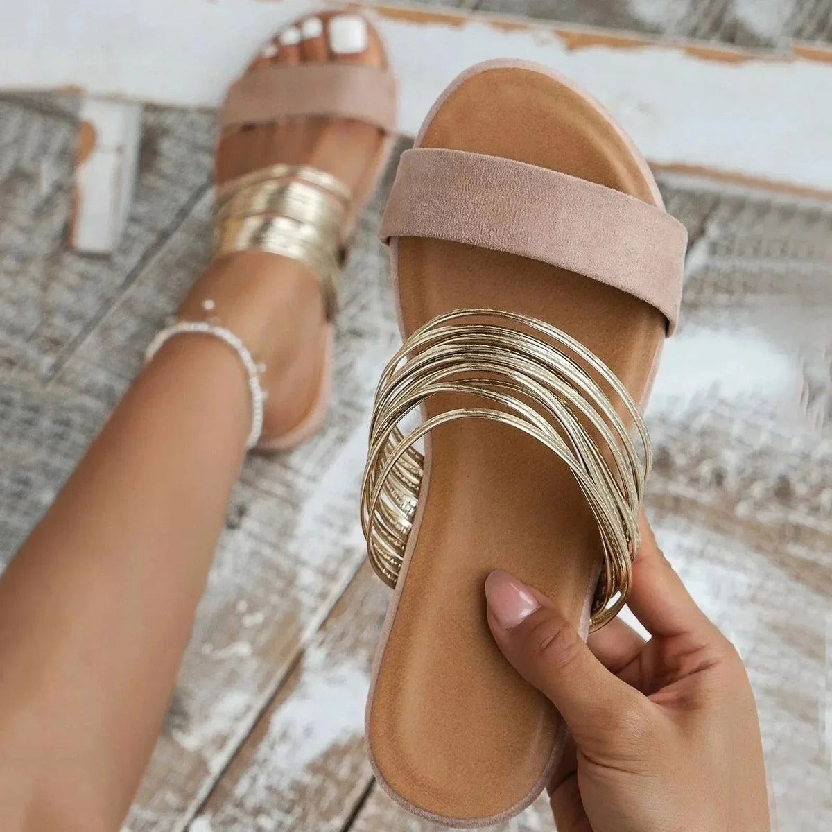 Zephyrina | Women's Strappy Comfortable Orthopedic Sandals Side